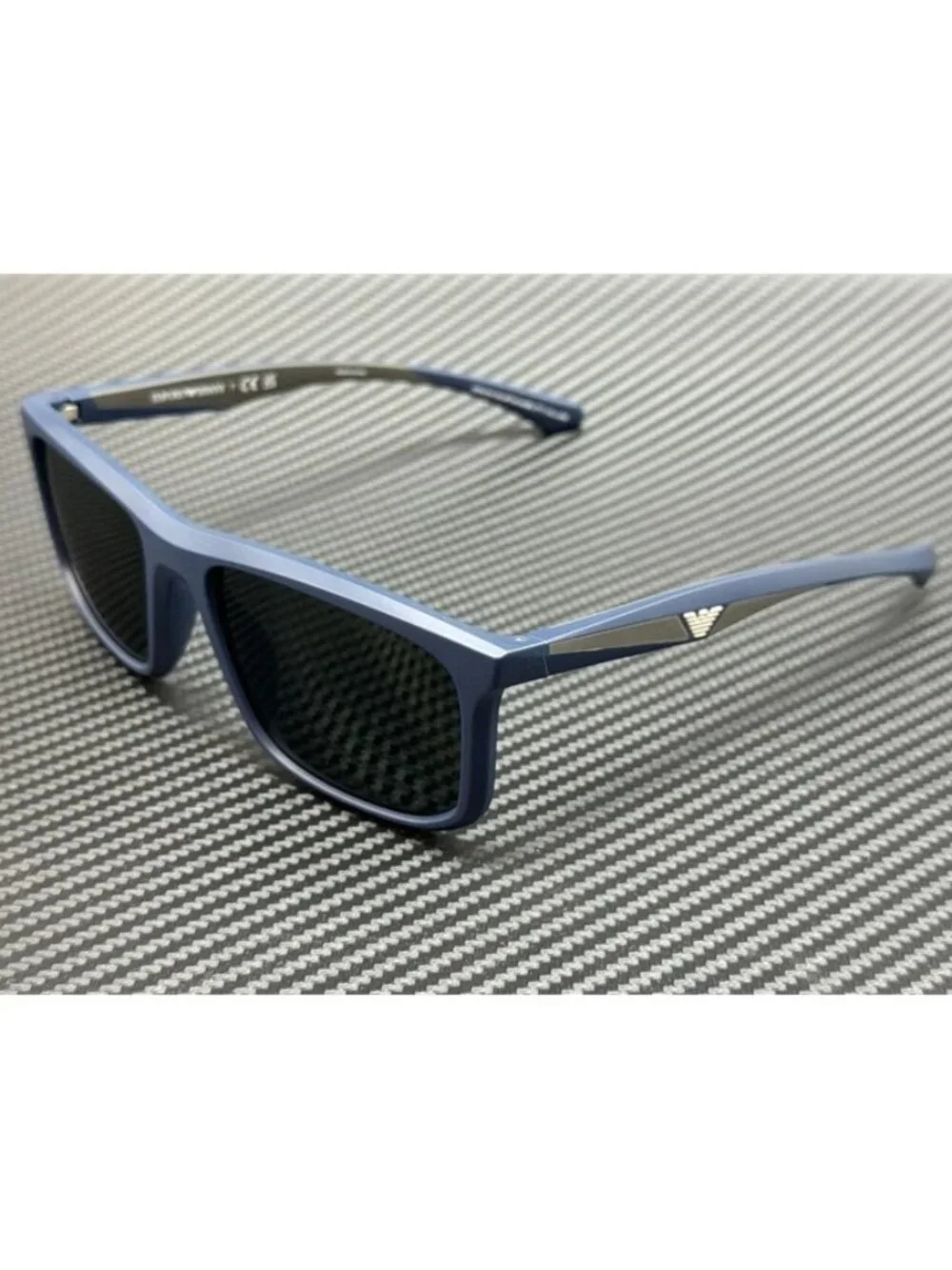 New Emporio Armani Men Matte Blue Sunglasses 57-18-145